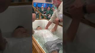 Inmate gets baptized behind bars #jesus #bible #baptism #jesuslovesyou #prisonministry #kingdom