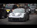 Porsche 991 GT2 RS Weissach Package in London. Start up and revs!