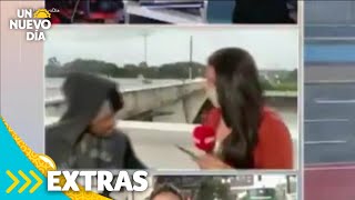 Hombre roba a una reportera que transmitía en vivo | Un Nuevo Día | Telemundo