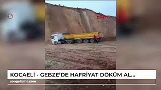 KOCAELİ - Gebze'de hafriyat döküm alanında toprak kayması