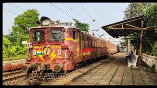 Arakkonam WAG -5HA With BOXN WAGONS Freight Train Skipping SER - Khirai.