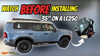 Watch BEFORE installing 35”+ tires on LC250 - Stabilizer disconnect mechanism wiring harness relocat