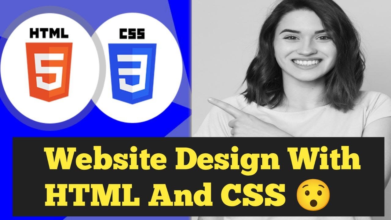 How To Make A Website Using HTML And CSS Website Design With HTML And ...