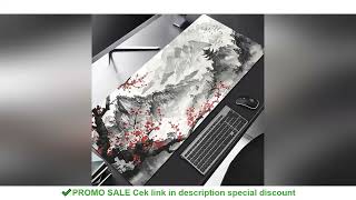 Sakura Scenery Mouse Pad Large Anti-Slip Rubber Gaming MousePad Durable Desk Pad Thick Seam Edge Sui