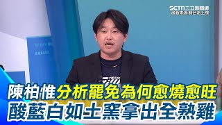 徐巧芯、葉元之、王鴻薇叫學長！陳柏惟前輩之姿喊話藍委...李正皓直呼：太殘忍！陳柏惟分析大罷免愈燒愈旺原因 人民不爽藍白一年悶燒醞釀 藍白現況如「土窯拿出來的全熟雞」｜【新台派上線】三立新聞網SETN