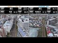 google earthでライバル並走　小田急線vs湘南新宿ライン　新宿→藤沢