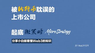 被比特币耽误的上市公司，鼎鼎大名的MicroStrategy是什么来头？