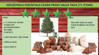 Household Essentials 35704 1 CedarFresh Clothes Protector and Moth Repellent Storage Accessories Val