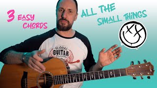 Blink 182 All The Small Things Lesson (3 Easy Chords)