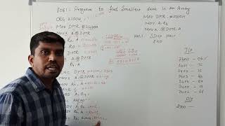 8051 ALP to Find the Smallest Number in an Array | 8051 Microcontroller ALP | S VIJAY MURUGAN