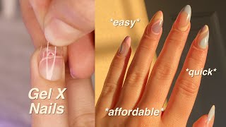 HOW TO DO GEL-X NAILS LIKE A PRO *EASY AND CHEAP*