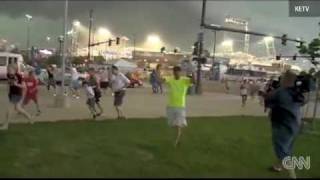 !!TORNADO SIRENS HEARD AT BASEBALL GAME!!