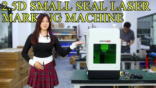 2.5D laser marking machine small sealed fiber optic relief laser engraving machine