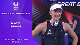 Katie Swan On-Court Interview | United Cup 2023 Group D