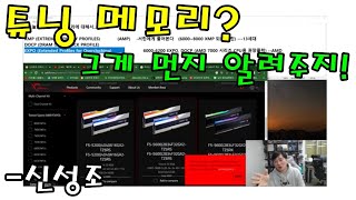 튜닝 메모리?  머가 다른데???   (젠4, 13세대를 위한 튜닝메모리 설명) - 신성조