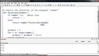 01 Python programming 13 Recursive factorial function