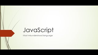 01. JavaScript - the most misunderstood language