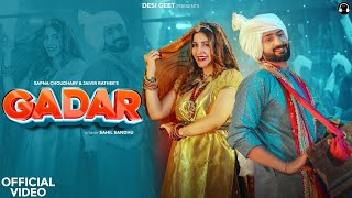 Gadar (Official Video) | Sapna Choudhary | Jaivir Rathee | Raj Mawar | Ashu Twinkle | Haryanvi Song