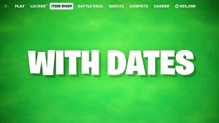 SKINS RELEASING WITH DATES…