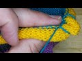 kitchener stitch how to close the toe from a sock made on a sock knitting machine