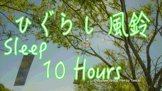 ［睡眠用BGM］ひぐらしの鳴き声と風鈴の音色10時間