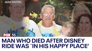 Man who died after enjoying Disney ride was 'in his happy place,' wife says