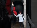 guard shouts get off the reins at tourist #horseguardsparade