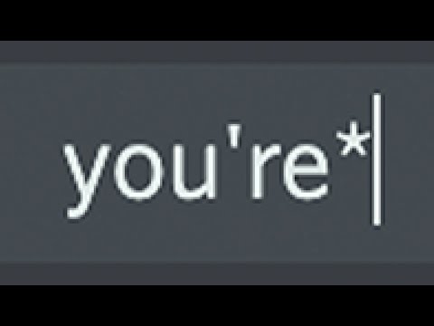 What do you say when someone corrects spelling?
