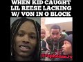 kid tries to shoot lil Reese with toy gun🤣