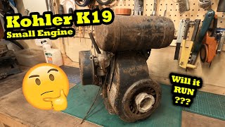 Kohler K19 Engine K19T Howard 300 350 Rotavator - Cummings Small Engine Repair Project Will it RUN?