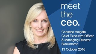 Blackmores CEO Christine Holgate | Meet The CEO #31