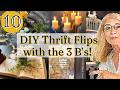 DIY Upcycling Thrift Flips into Unique Home Decor (Using the 3 B’s)!