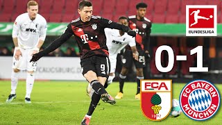 Lewandowski Secures First Place | FC Augsburg - FC Bayern München | 0-1 | Highlights | MD 17