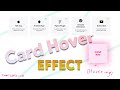 How to make cards with hover effect from coolors.co (CSS only)