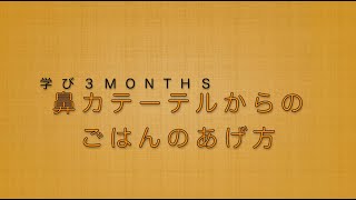 鼻カテーテルからのごはんのあげ方