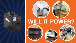 Patriot Power Generator 1500 - What Can My Generator Power?