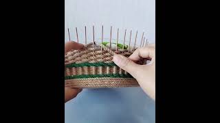 Hemp rope handmade let’s make a fruit basket #diy #handmade #knitting #shorts #creative #hemprope