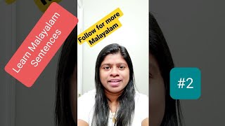 Daily Malayalam phrases2#malayalam #learnMalayalam#fluentinmalayalam#malayalee#malayali