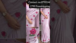 #Most Trending Sarees#Tusser cotton Embroidery Cut work sarees#8790148215 #Shorts#Viral videos#Pavan