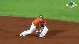 20130815 CPBL 犀牛VS獅 3上 胡金龍雙殺打 林志祥補救做得好