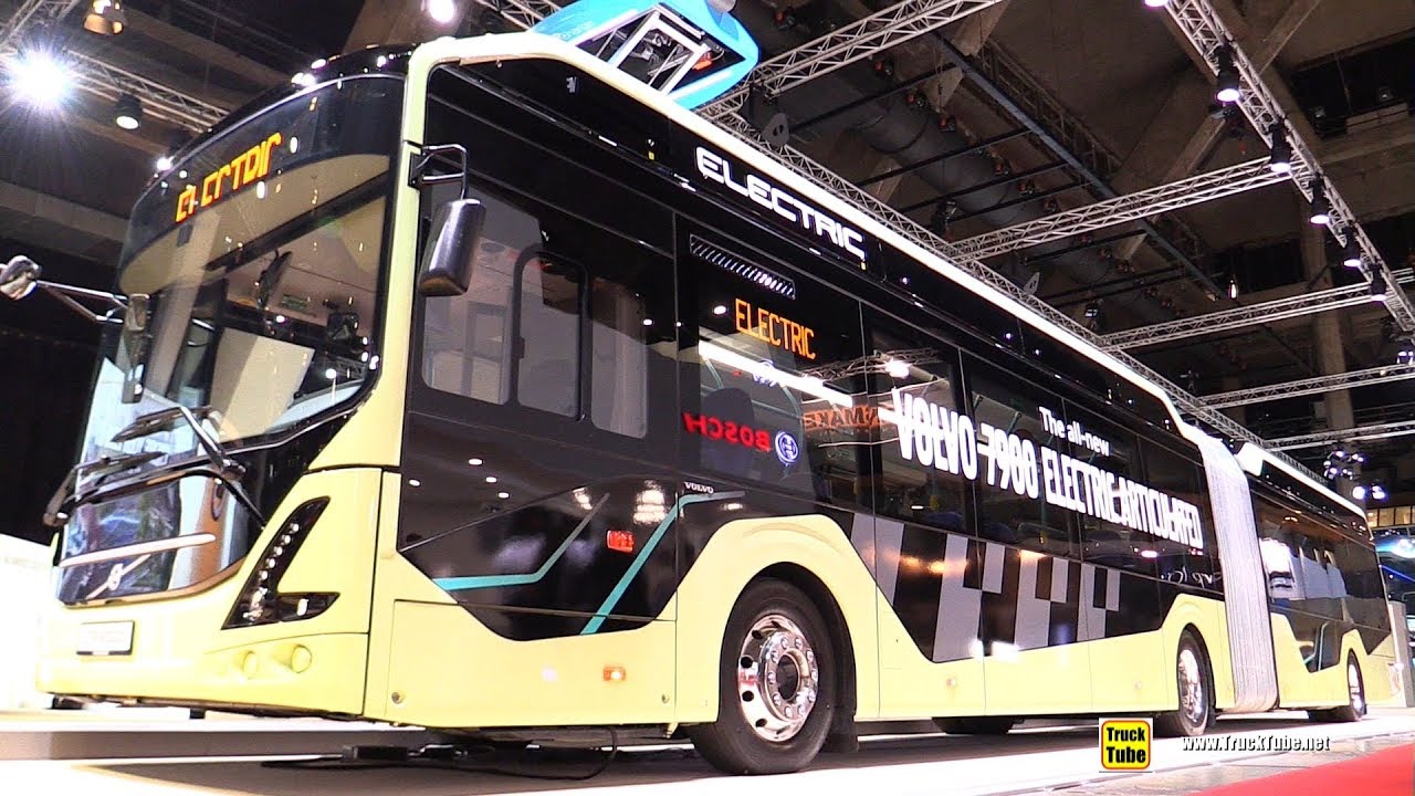 2020 Volvo 7900 Electric Articulated City Bus - Exterior Interior ...