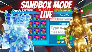 🔴LIVE🔴 SANDBOX MODE WITH VIEWERS \u0026 SIGNING UNITS - ROBLOX Toilet Tower Defense GIVEAWAY EP 77