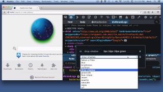 Firefox 40: CSS filter editor