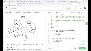 Leetcode 437. Path Sum III (Coded in C++)