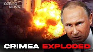 Crimea is on Fire! Ukraine Strikes Russian Black Sea Fleet Headquarters in Crimea!