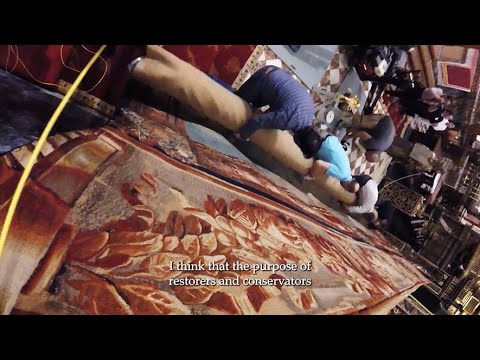 Why are tapestries hung?
