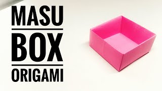 How to make cool masu box. Easy origami.