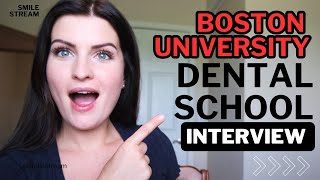 Boston University Dental School Interview - Foreign Trained Dentist