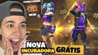 GANHEI AS SKINS DA NOVA INCUBADORA ANTES DE LANÇAR DE GRAÇA NO FREE FIRE!