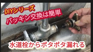 【水道栓パッキン交換】水がポタポタ止まらない【DIYシリーズ】